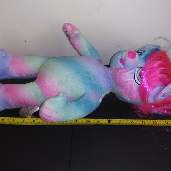 Build a Bear Honey Girls Viv Stuffed Animal Blue and Pink Striped 16 Inch Plush - Picture 7 of 7